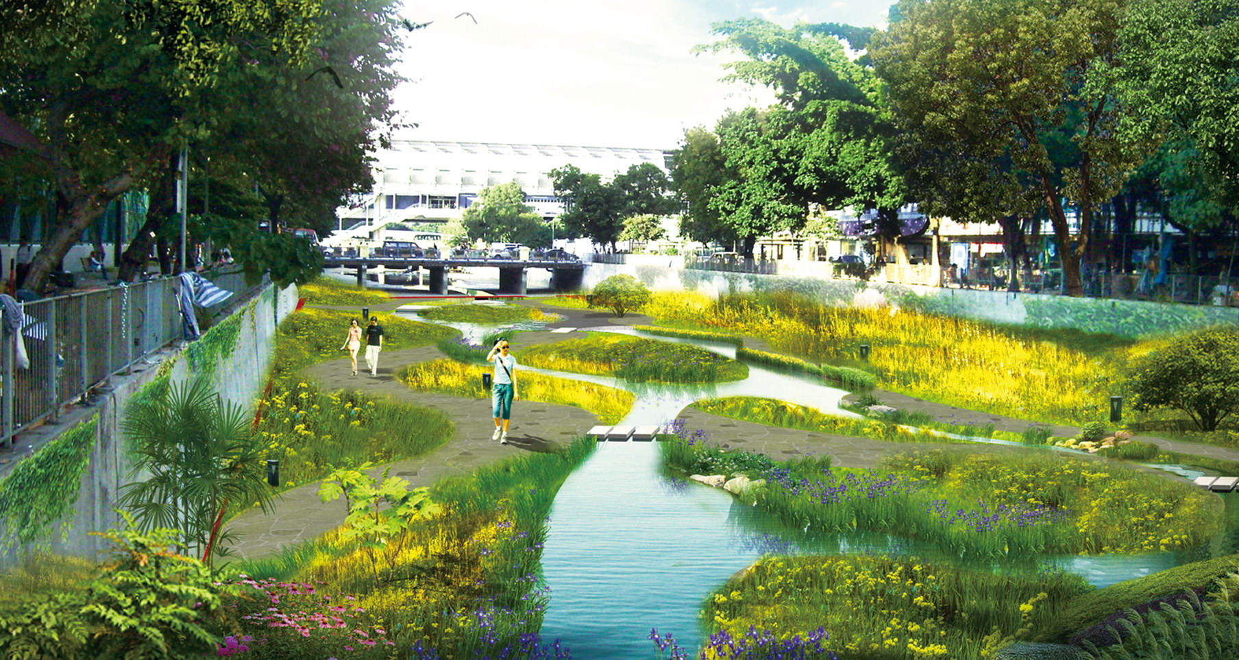 green new vitality to the city 香港元朗渠概念设计 项目类别 城市