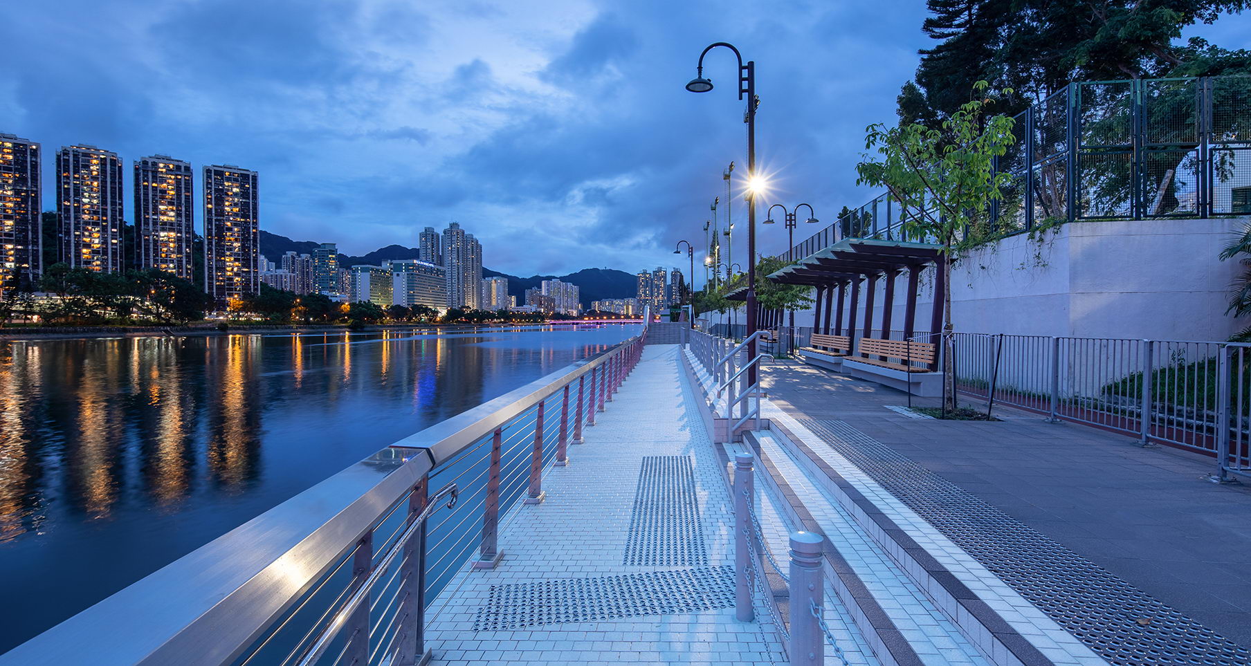 香港沙田滨河栈道